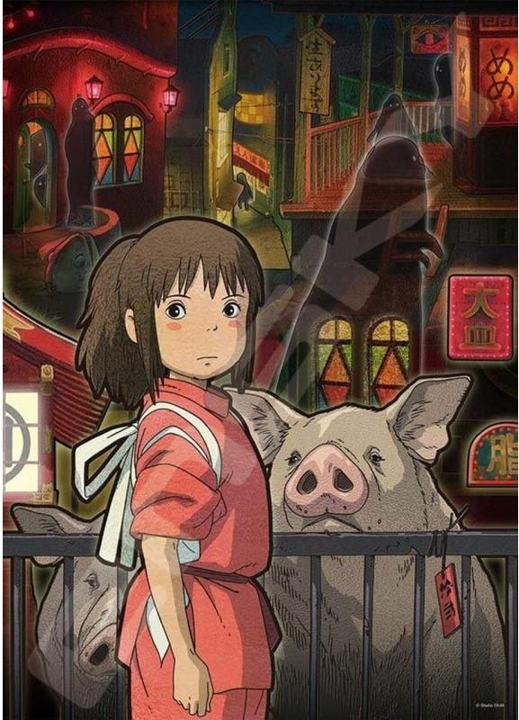 LE VOYAGE DE CHIHIRO - De l'autre côté du tunnel - Puzzle Vitrail 500P