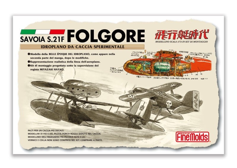 PORCO ROSSO - Savoia S.21 Prototype + Fio - Model Kit to paint 1/72