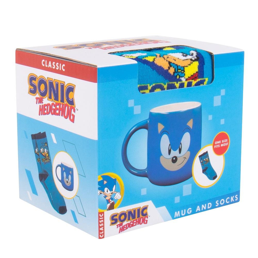 SONIC - Gift Box - Mug 460ml + 1 Pair of Socks (One Size)