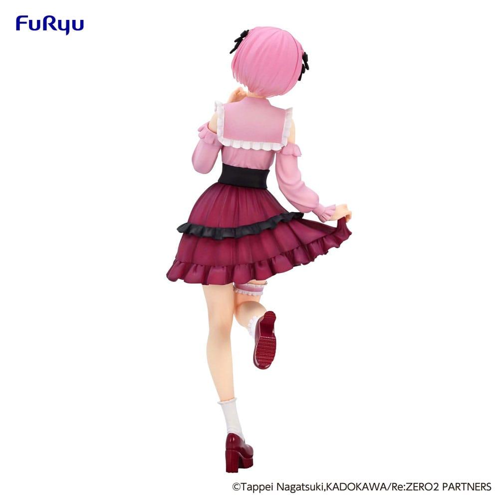 RE ZERO - Ram "Girly Outfit Pink" - Statue Trio-Try-It 21cm