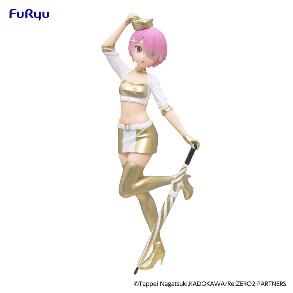 RE ZERO - Ram "Grid Girl" - Statue Trio-Try-It 21cm