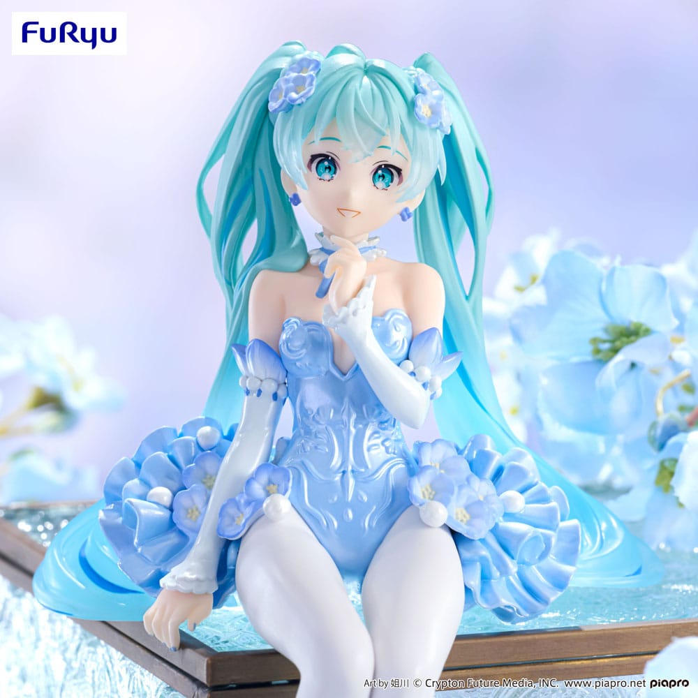 HATSUNE MIKU - Flower Fairy Nemophila - Statue Noodle Stopper 15cm