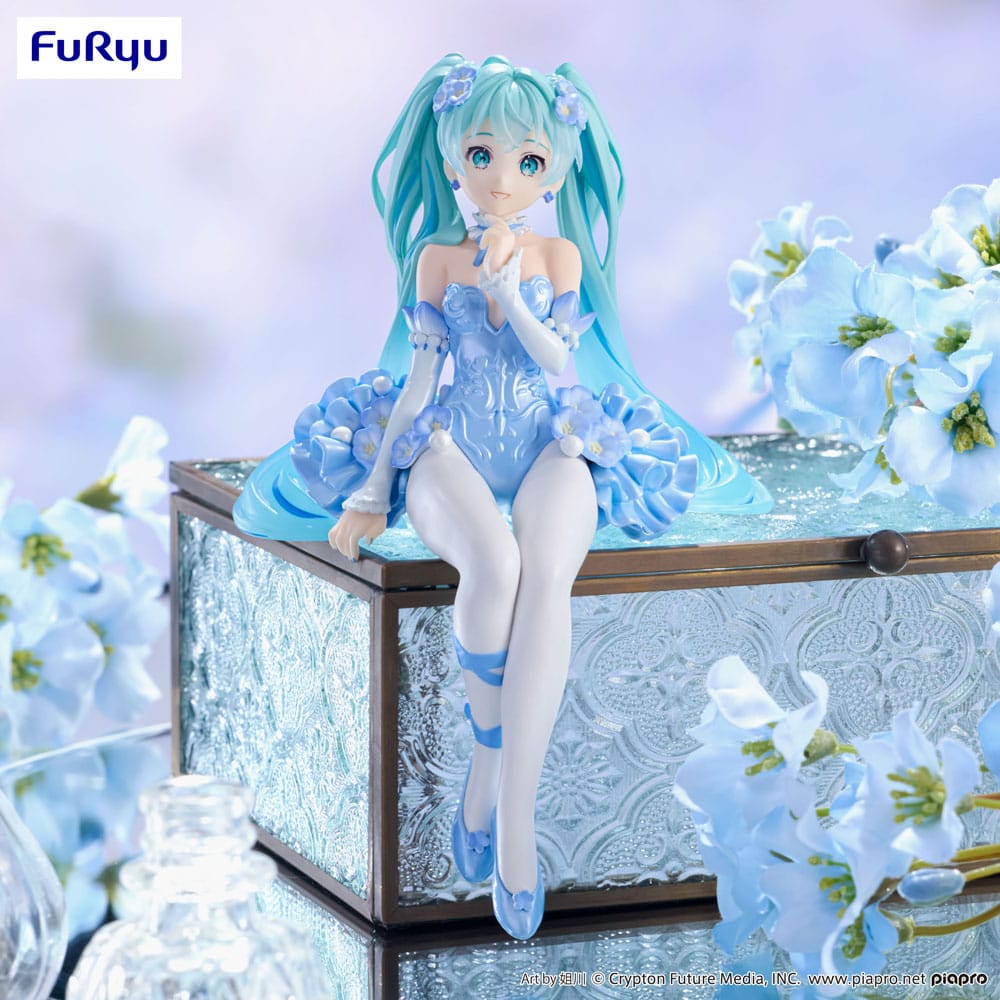 HATSUNE MIKU - Flower Fairy Nemophila - Statue Noodle Stopper 15cm