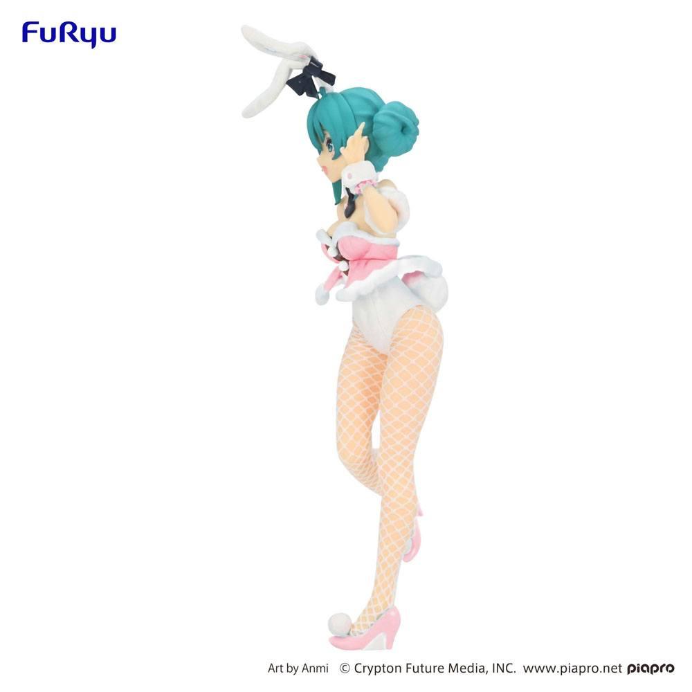 HATSUNE MIKU - White Rabbit Baby Pink - Statue PVC BiCute Bunnies 28cm