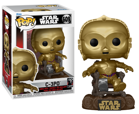 STAR WARS 6 "40EME ANNIVERSAIRE" - POP N° 609 - C3PO sur Chaise