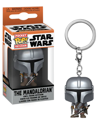 THE MANDALORIAN - Pocket Pop Keychains -The Mandalorian with Darksaber