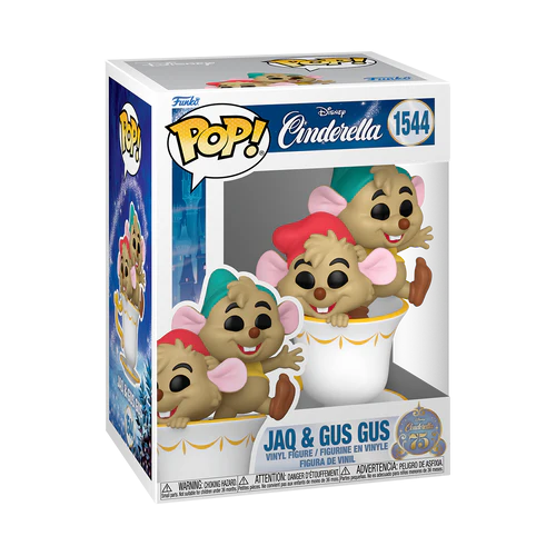 CENDRILLON 75EME ANNIVERSAIRE - POP Disney N° 1544 - Jac et Gus