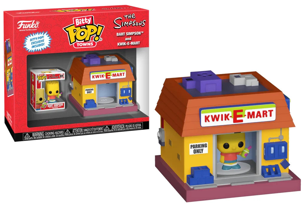 THE SIMPSONS - Bitty Pop Town - Bart Simpson and Kwik-E-Mart
