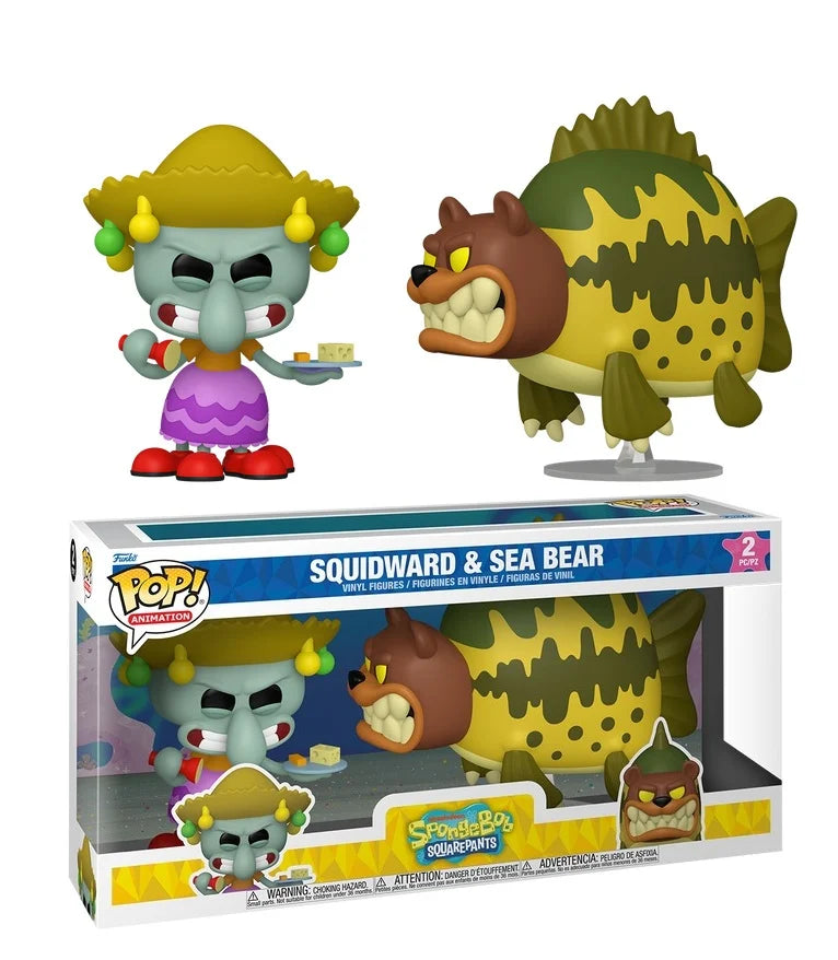 SPONGEBOB - POP Animation - 2 Pack Squidward & Sea Bear