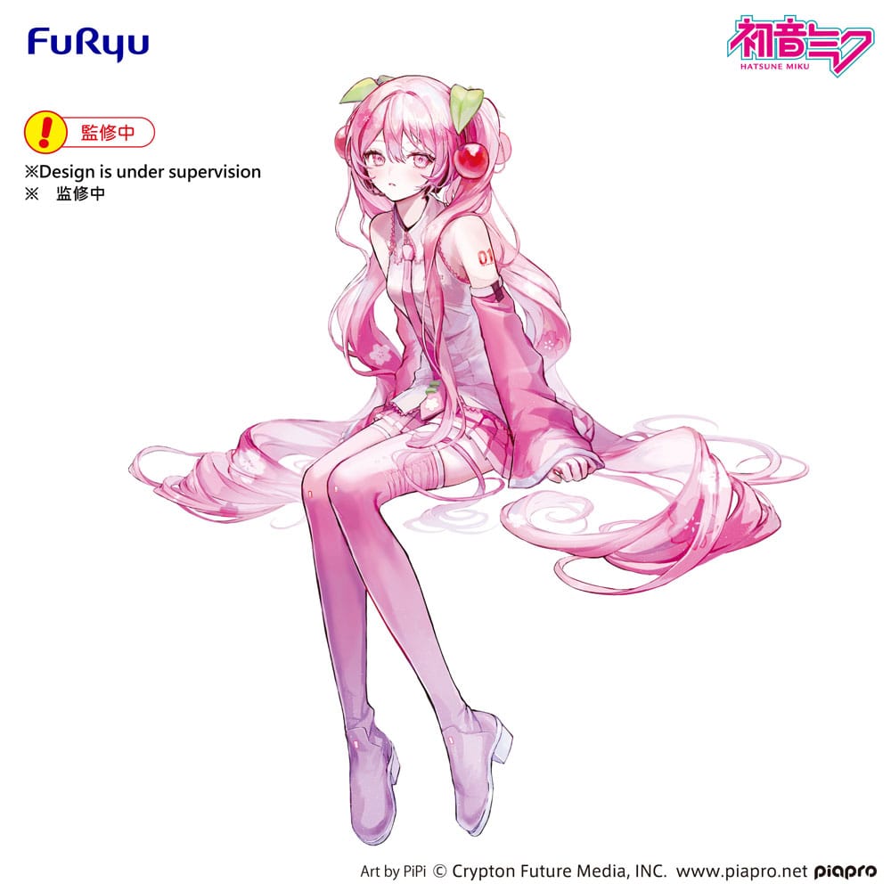 HATSUNE MIKU - Sakura Miku - Statue Noodle Stopper 14cm