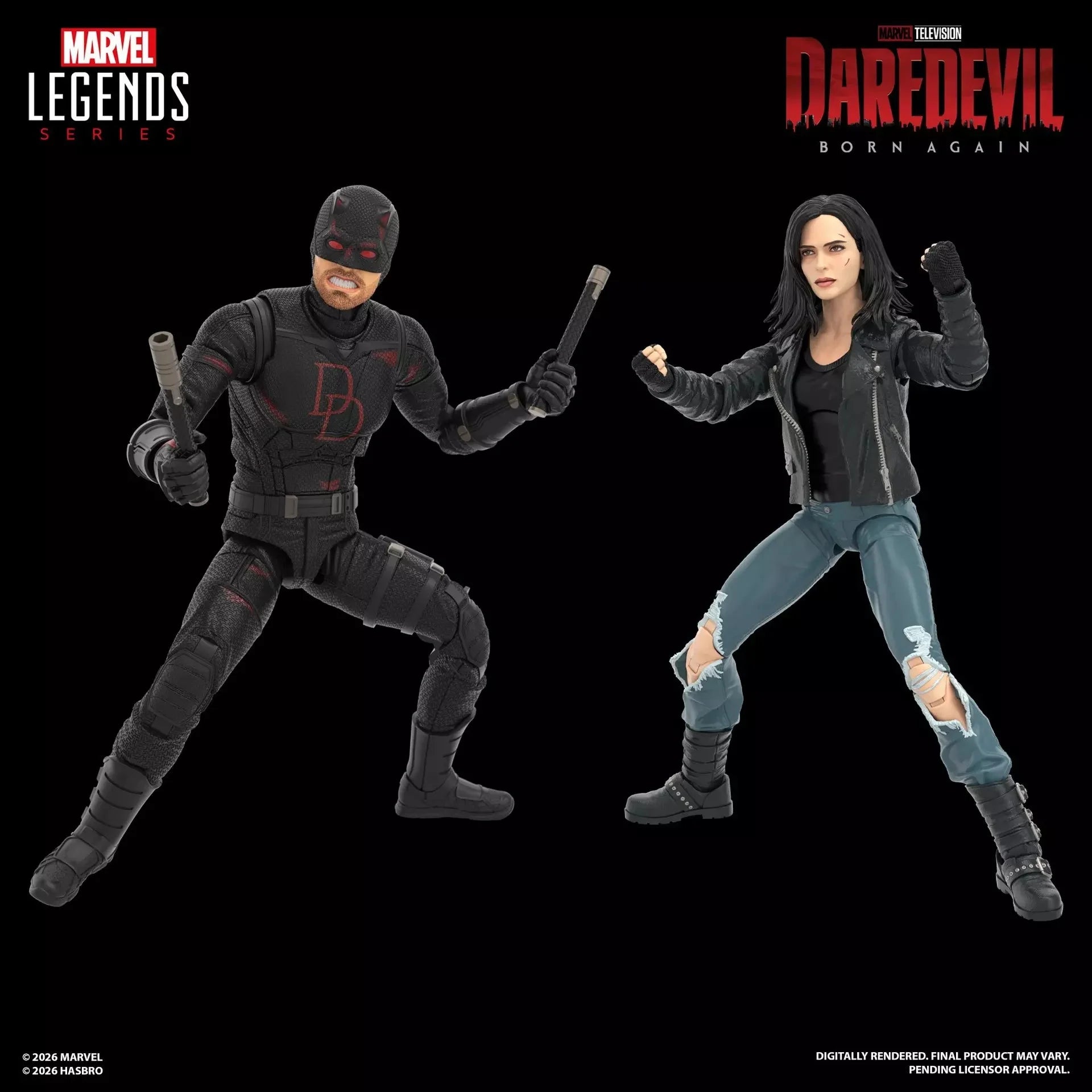 MARVEL - Daredevil & Jessica Jones - Figure Legend Series 15cm