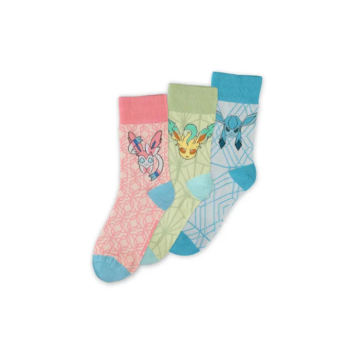POKEMON - Eevee Evolution II - Pack of 3 pairs of socks (T35-38)