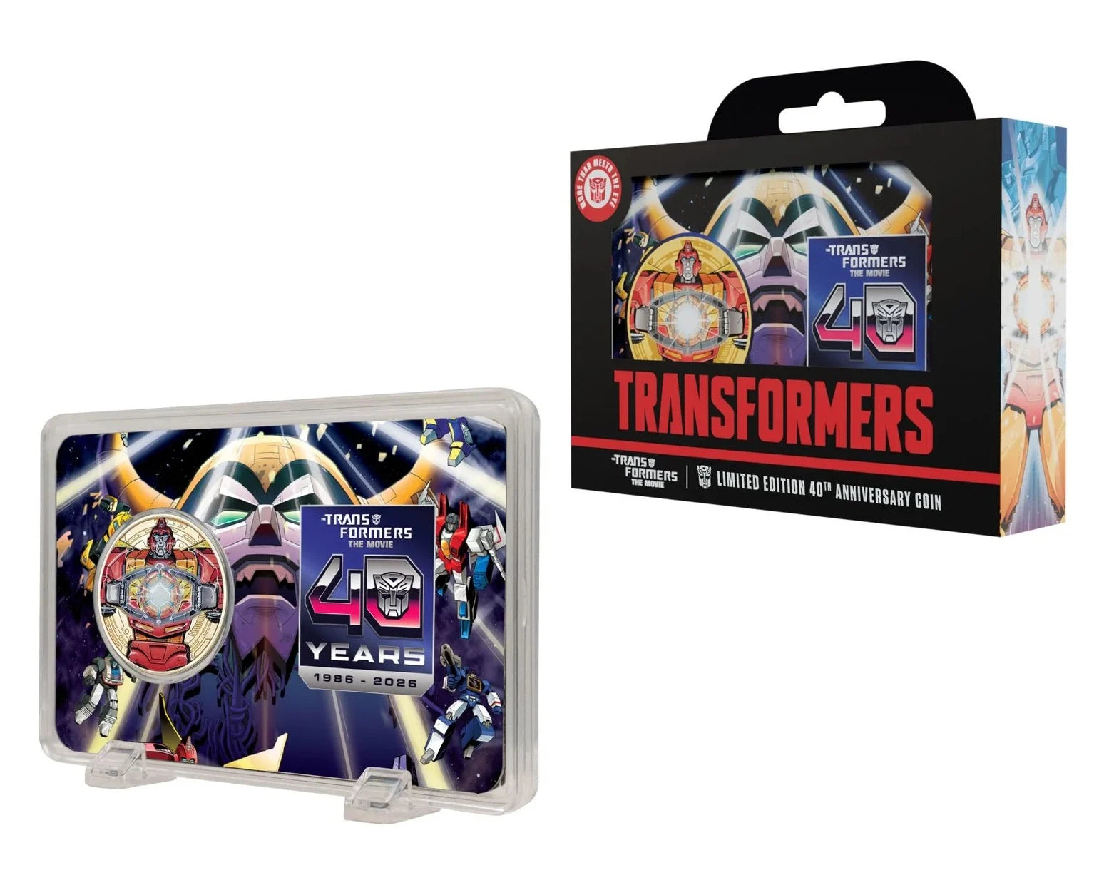 TRANSFORMERS THE MOVIE - 40th Anniversary - Limited Edition Coin