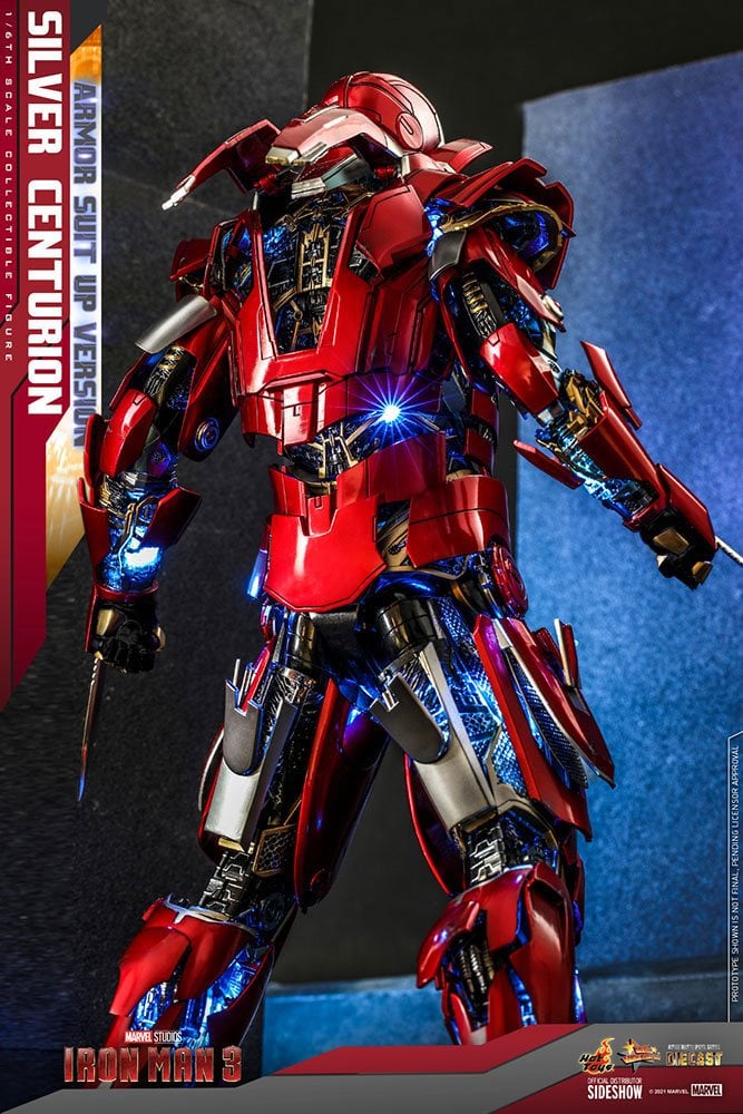 MARVEL - Iron Man 3 Silver Centurion - Figurine Movie Masterpiece 56cm