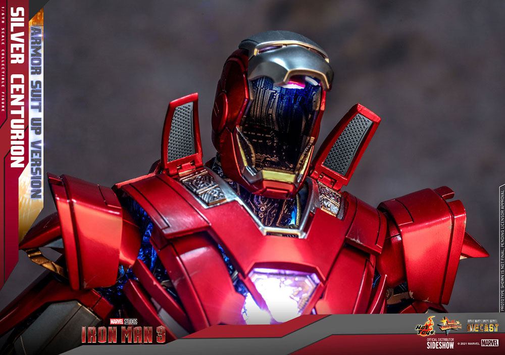 MARVEL - Iron Man 3 Silver Centurion - Figurine Movie Masterpiece 56cm