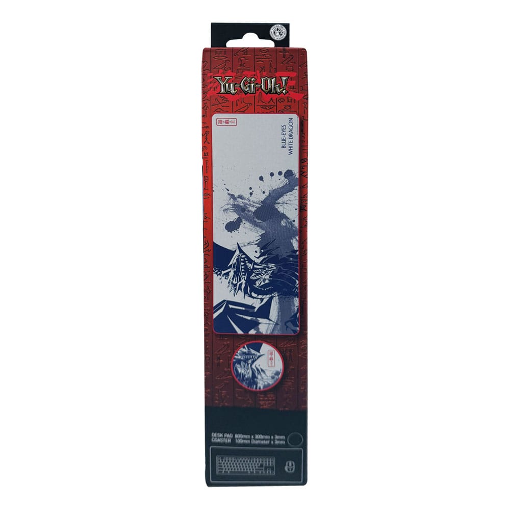 YU-GI-OH - Blue Eyes White Dragon - XL Desktop Mat + 1 Coaster