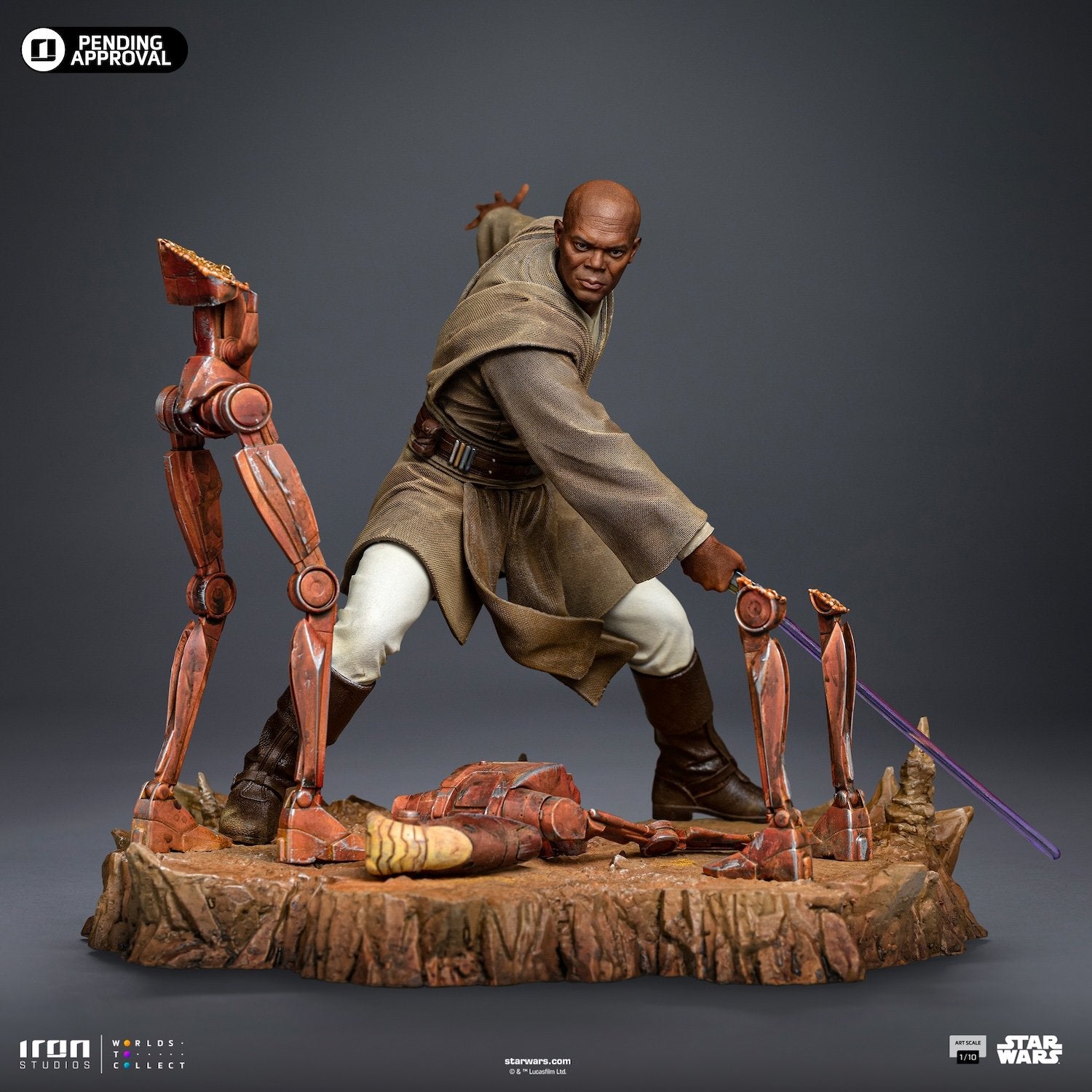 STAR WARS - Mace Windu - Statue Art Scale 1/10 17.85cm