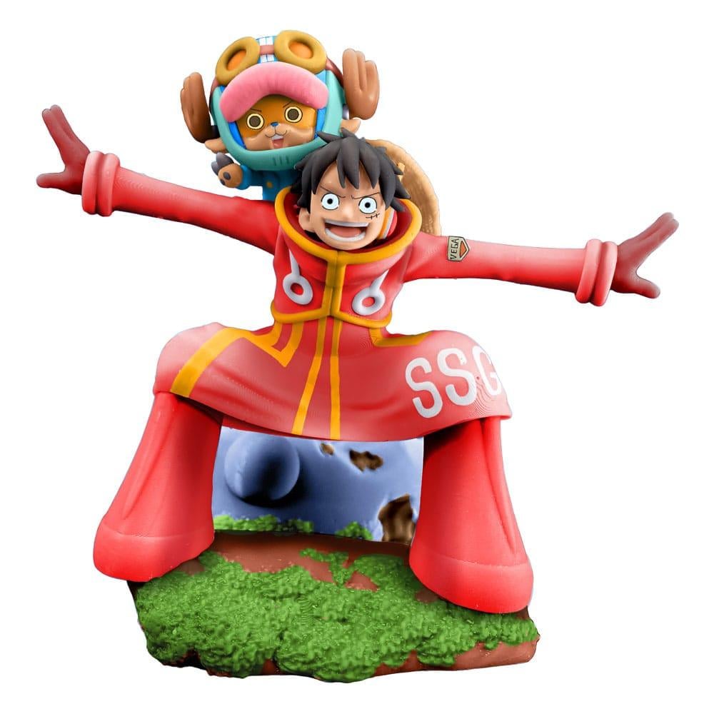 ONE PIECE - Logbox Re Birth Egghead - 4 Statue Set Petitrama 9cm