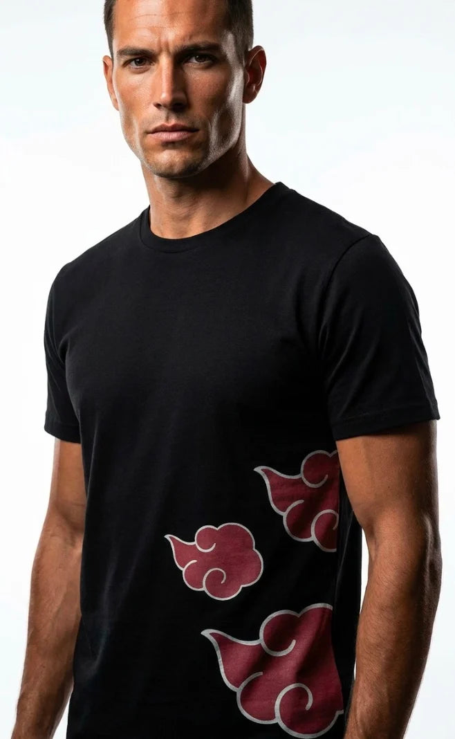 NARUTO - Akatsuki Clouds - T-Shirt Men (S)