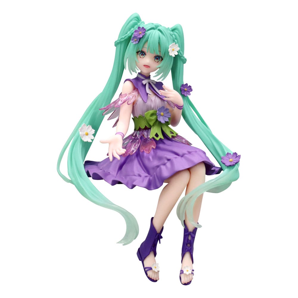 HATSUNE MIKU - Flower Fairy Cosmos Purple - Statue Noodle Stopper14cm