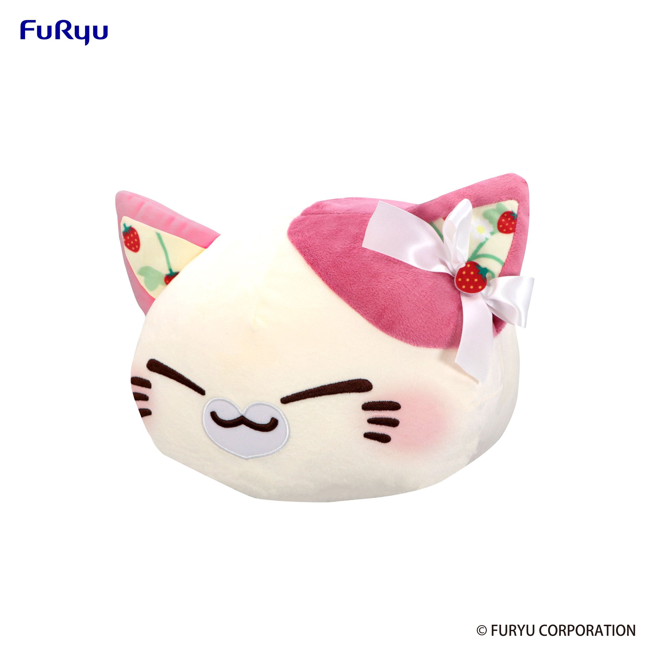 NEMUNEKO CAT - Berry Pink - Big Plush Toy 35cm