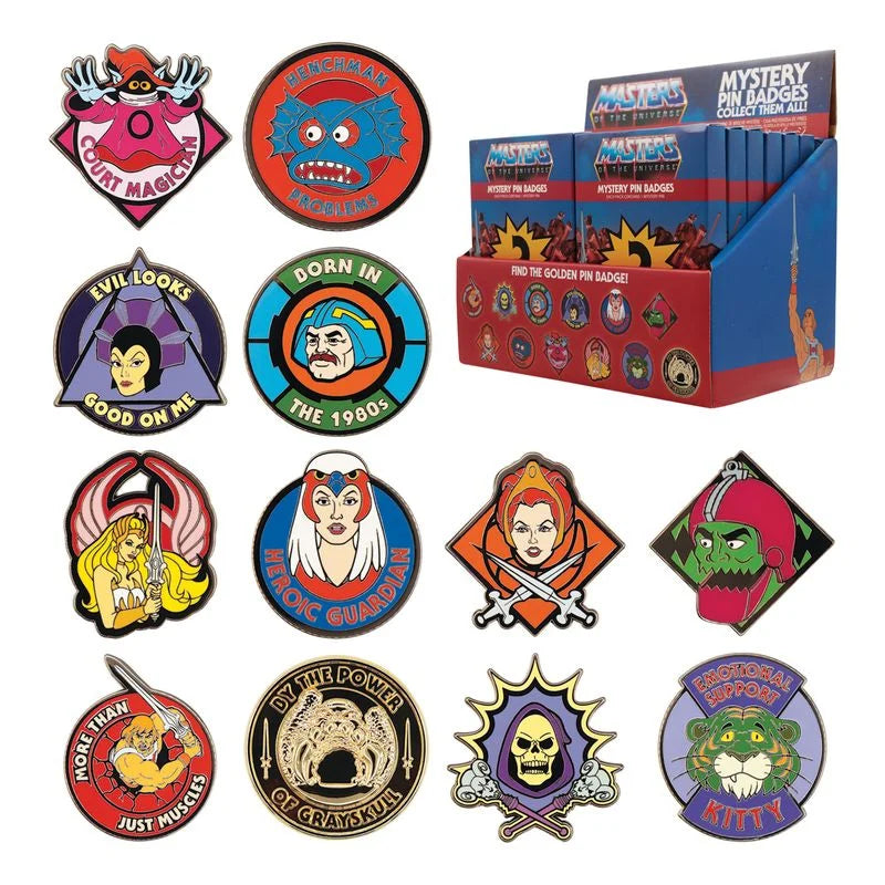 MASTERS OF THE UNIVERSE - Mystery Box of 12 Pin Badge
