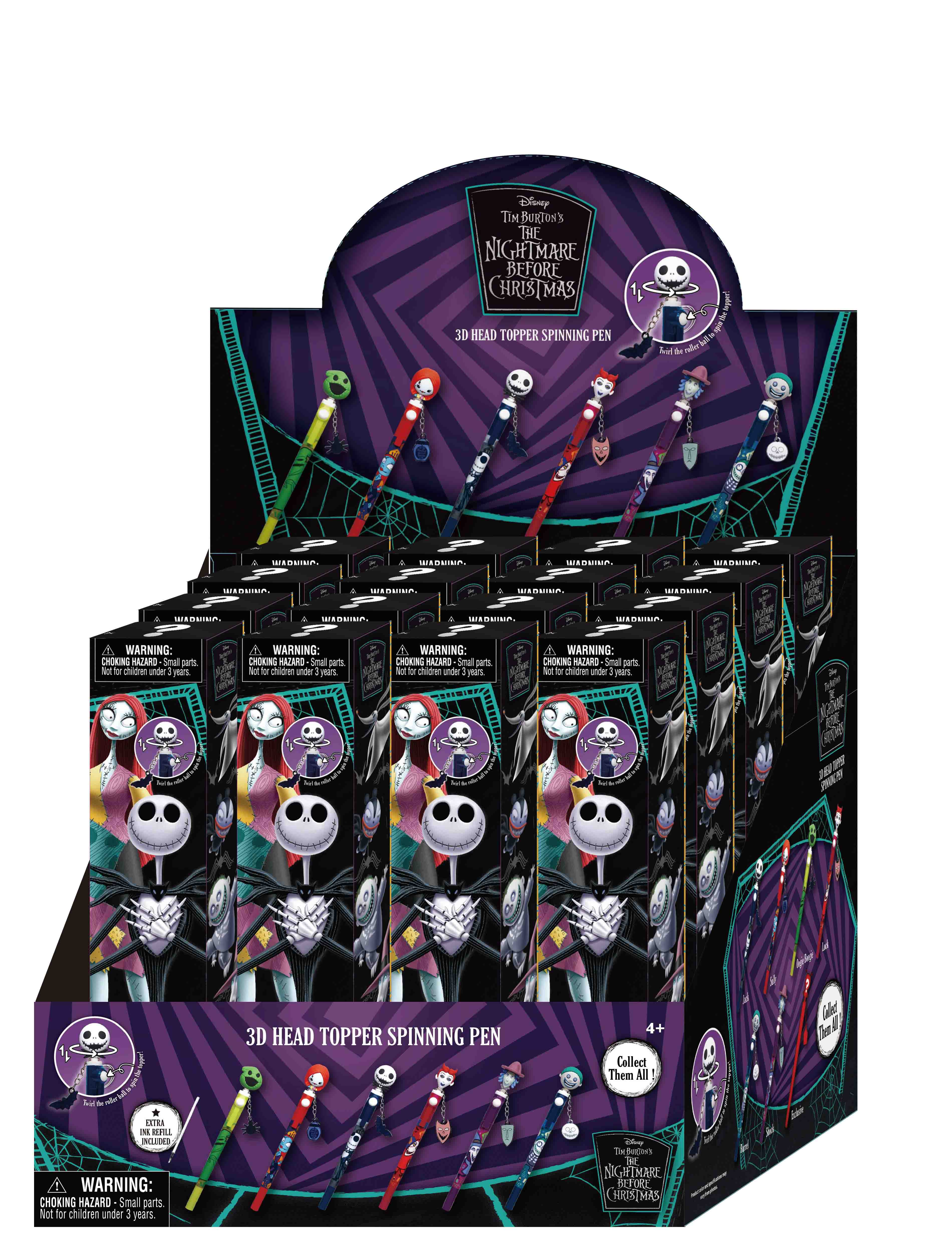 NBX - 3D Head Topper Spinning Pen (Display of 16 pieces)