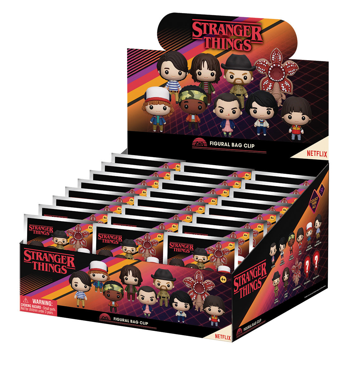 STRANGER THINGS - Series 1 - 3D Foam Bag Clip (Display 24 Pcs)