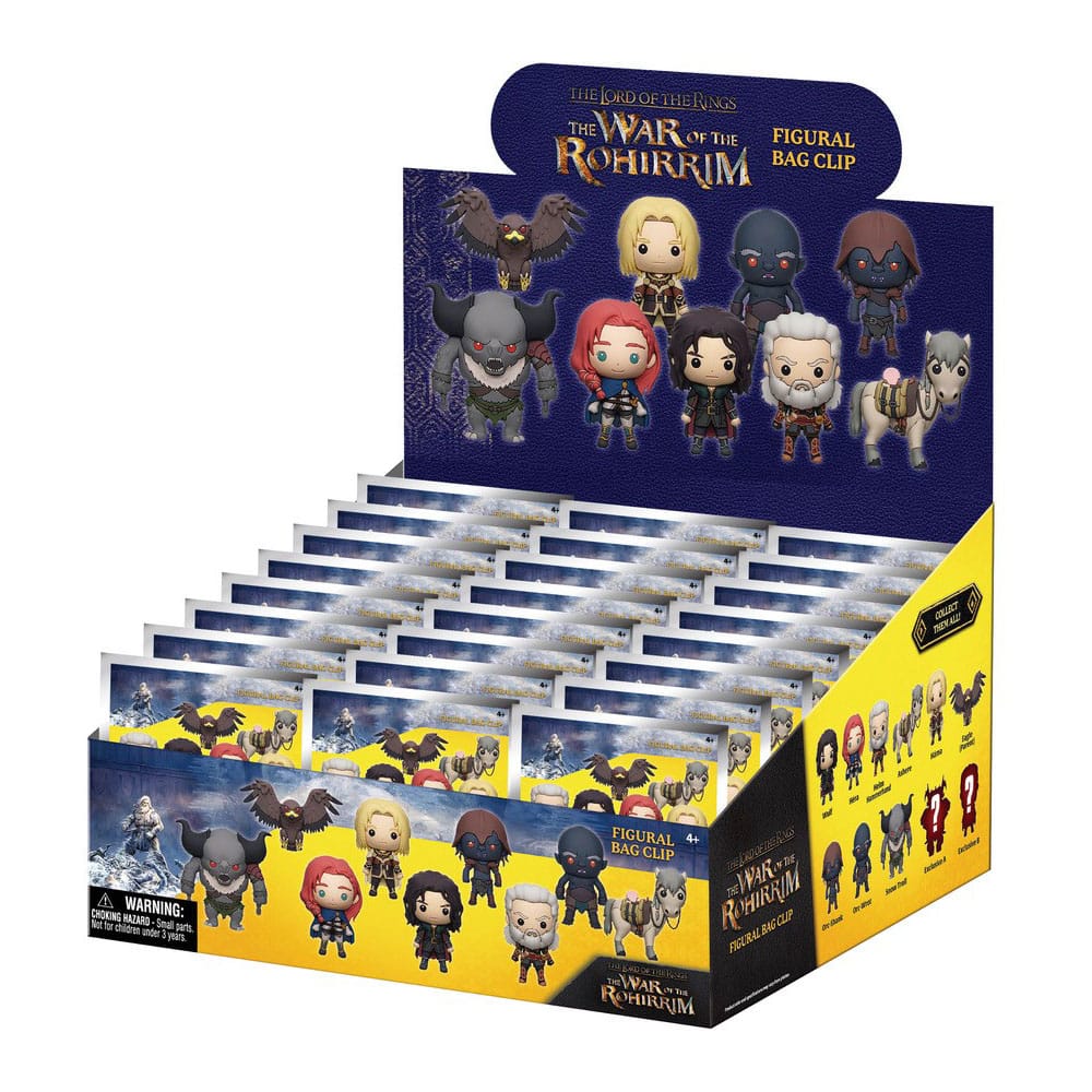 LORD OF THE RINGS WAR ROHIRIM- 3D Foam Bag Clip (Display 24 Pcs)