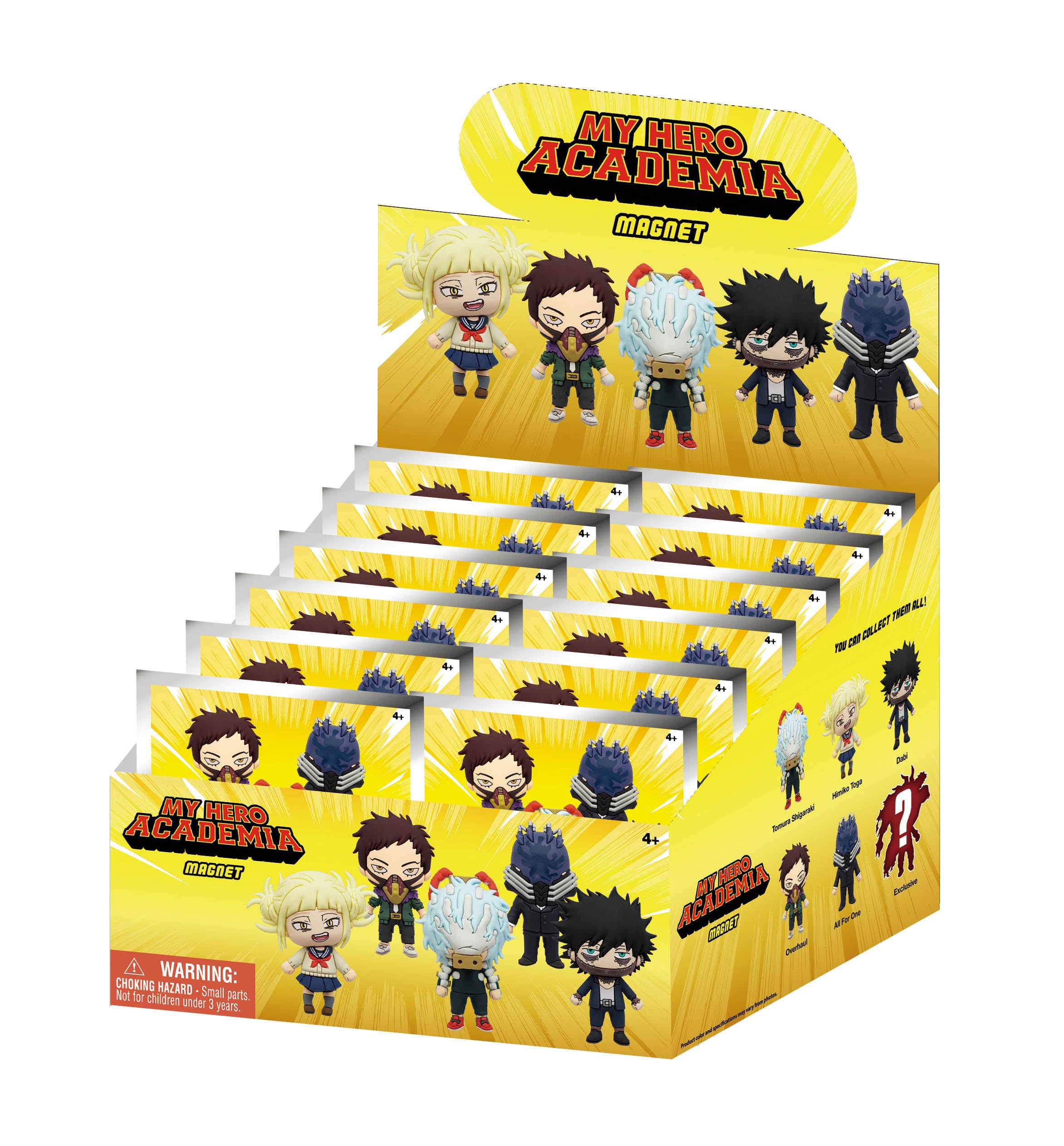 MHA - Serie 1 - 3D Foam Magnets in blind bags (Display 12 Pcs)