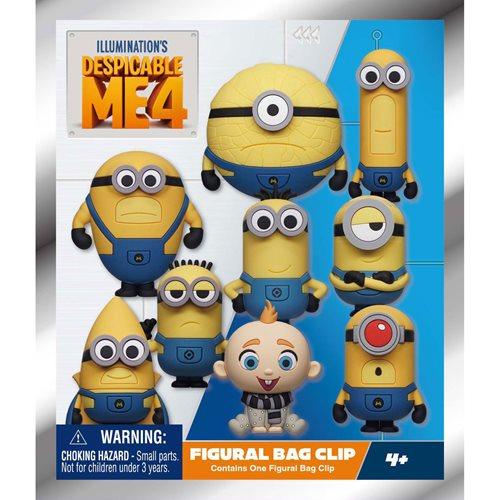 MOI MOCHE ET MECHANT 4 - Series 1 - 3D Foam Bag Clip (Display 24 Pcs)