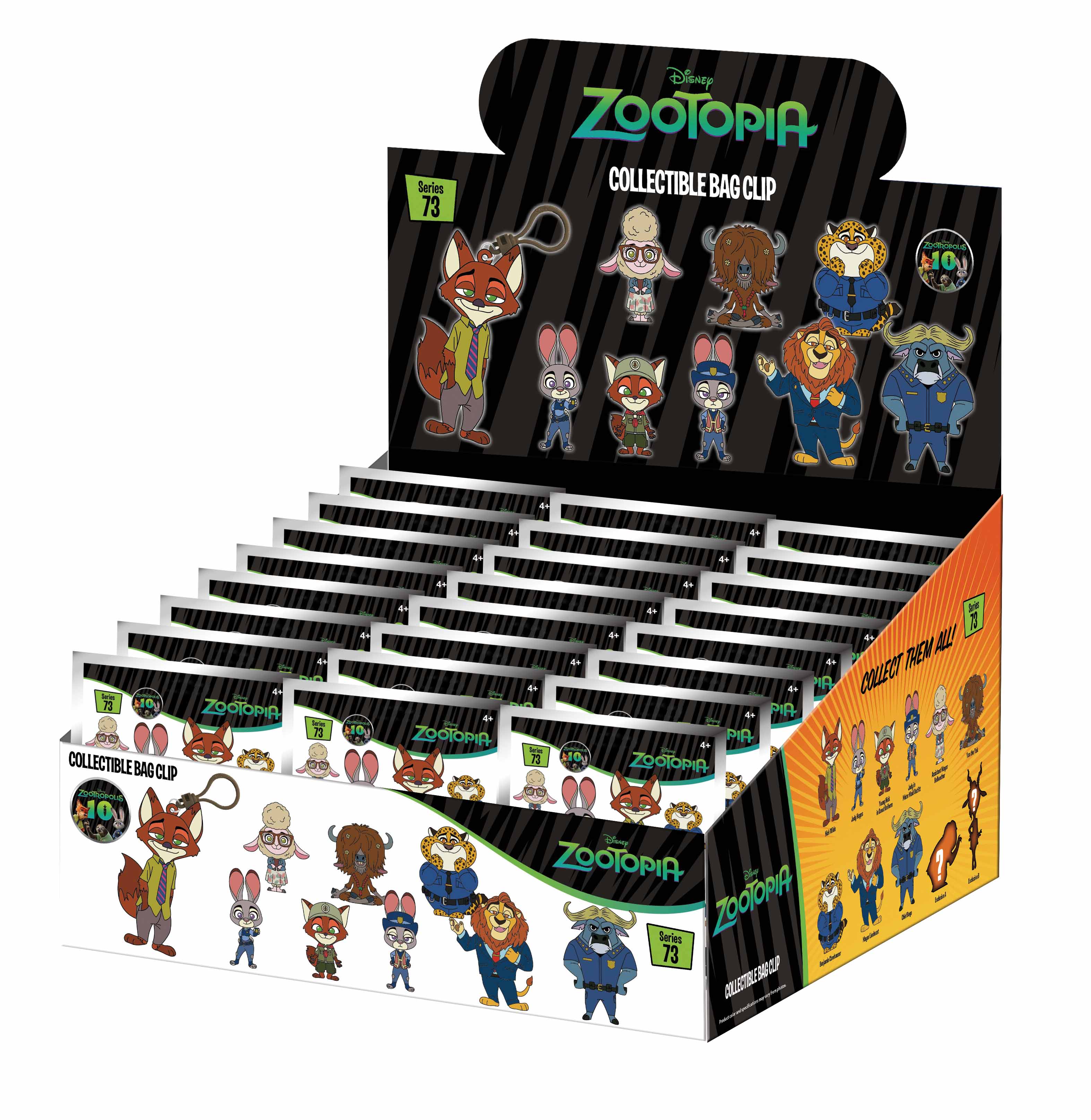 ZOOTOPIA - Series 73 - 3D Foam Bag Clip (Display 24 Pcs)