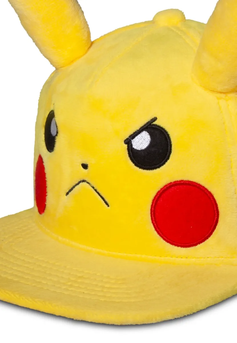 POKEMON - Plush Novelty Cap - Angry Pikachu