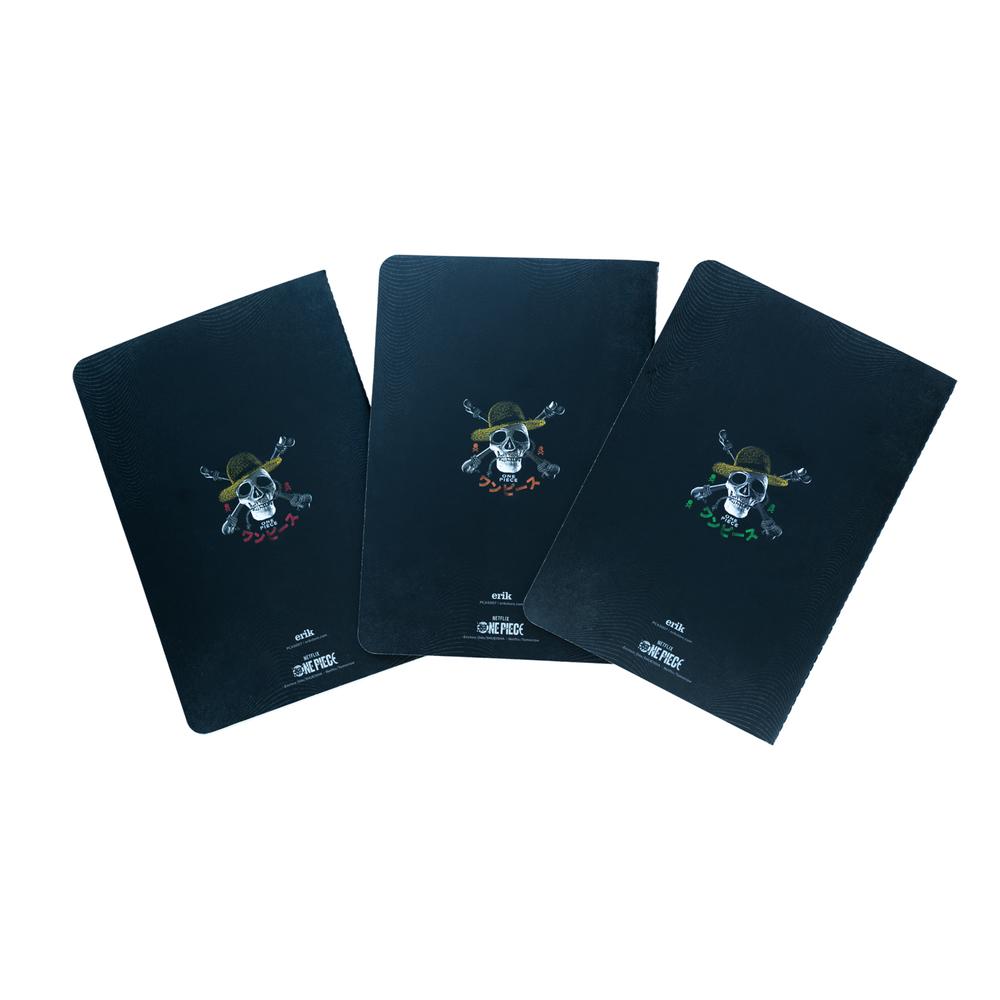 ONE PIECE NETFLIX - Pack de 3 Notebooks - Format A5