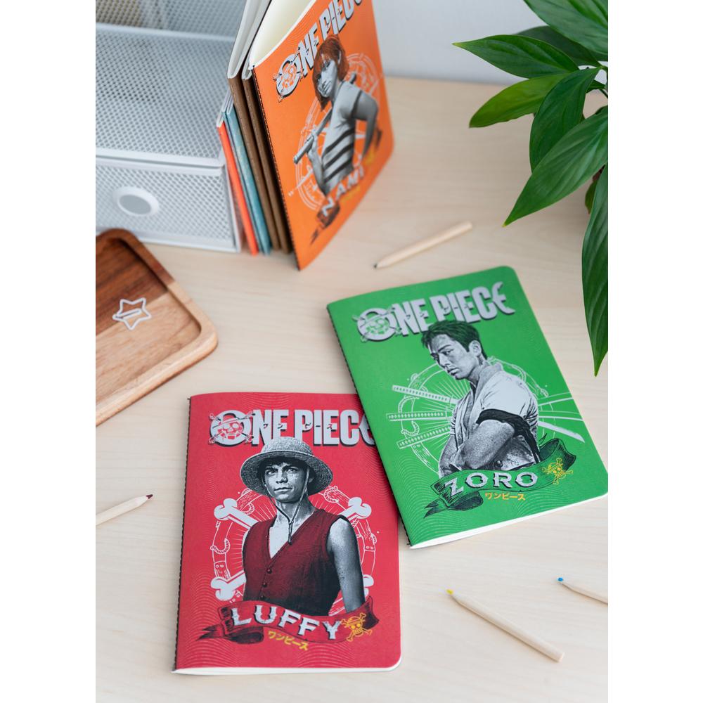 ONE PIECE NETFLIX - Pack de 3 Notebooks - Format A5