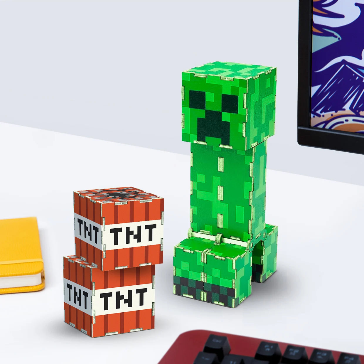 MINECRAFT - Creeper & TNT - Construction Kit