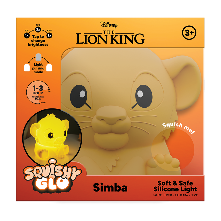 LION KING - Simba - Silicone Light Rechargeable 15cm