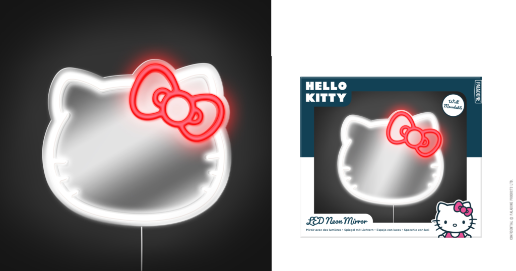 HELLO KITTY - Lampe Murale Neon LED