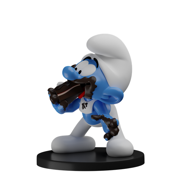 SCHTROUMPF - Schtroumpf Gourmand - Figurine 11cm