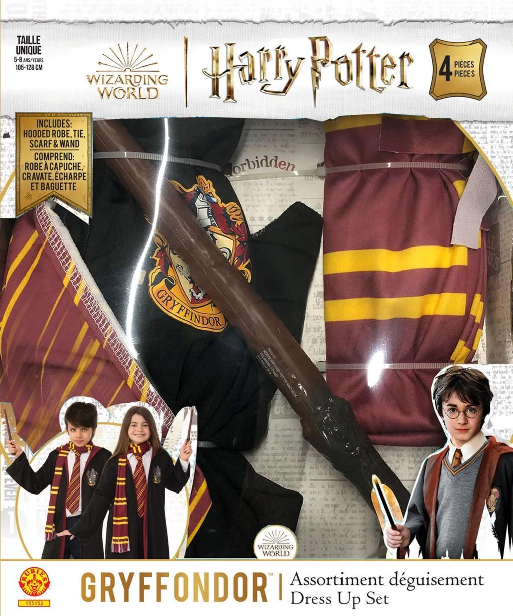 HARRY POTTER -Gryffondor -Assort. déguisement Enfant 5-8 ans 105-128cm