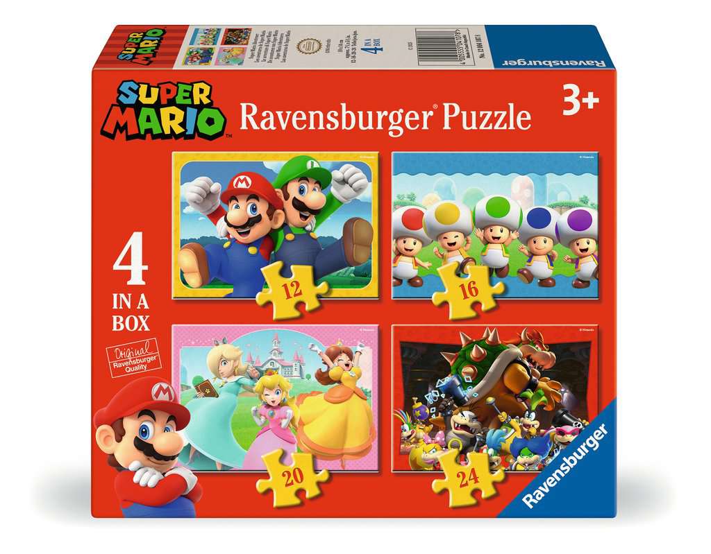 SUPER MARIO - 4 Puzzle 12/16/20/24P