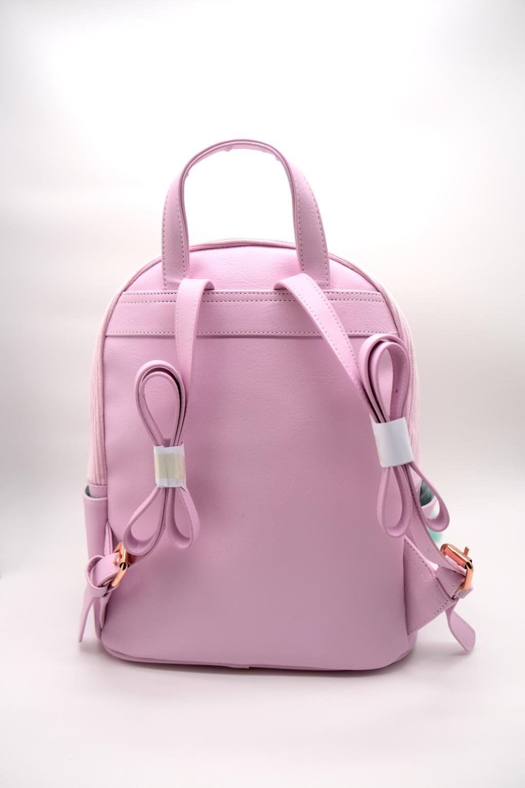STITCH & ANGEL - Fashion Duo Pink Corduroy BackPack - '32x25x14cm'