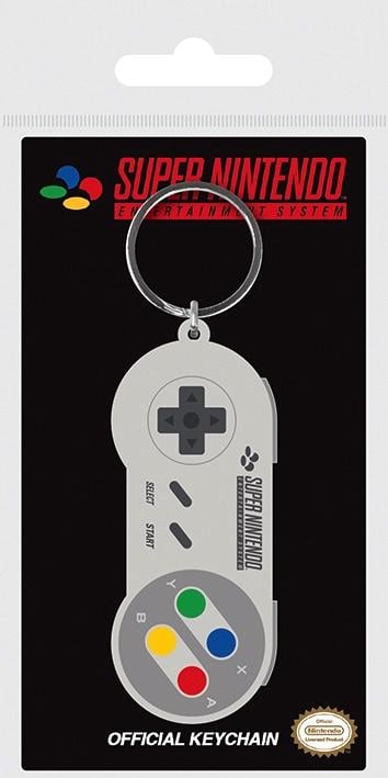 NINTENDO - Rubber Keyring - SNES Controller