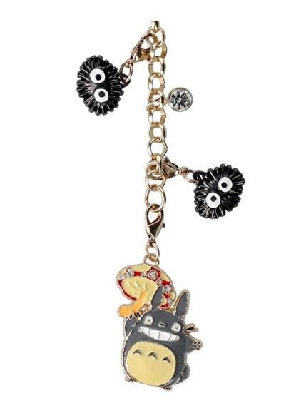 MON VOISIN TOTORO - Totoro gris & champignon - Chainette charms