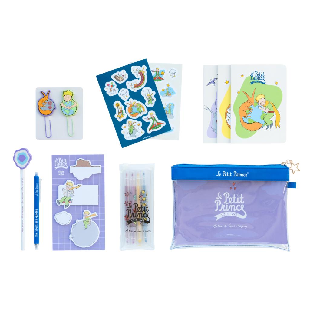 LE PETIT PRINCE - Set de Papeterie avec 3 Notebooks A6 - 10pc.