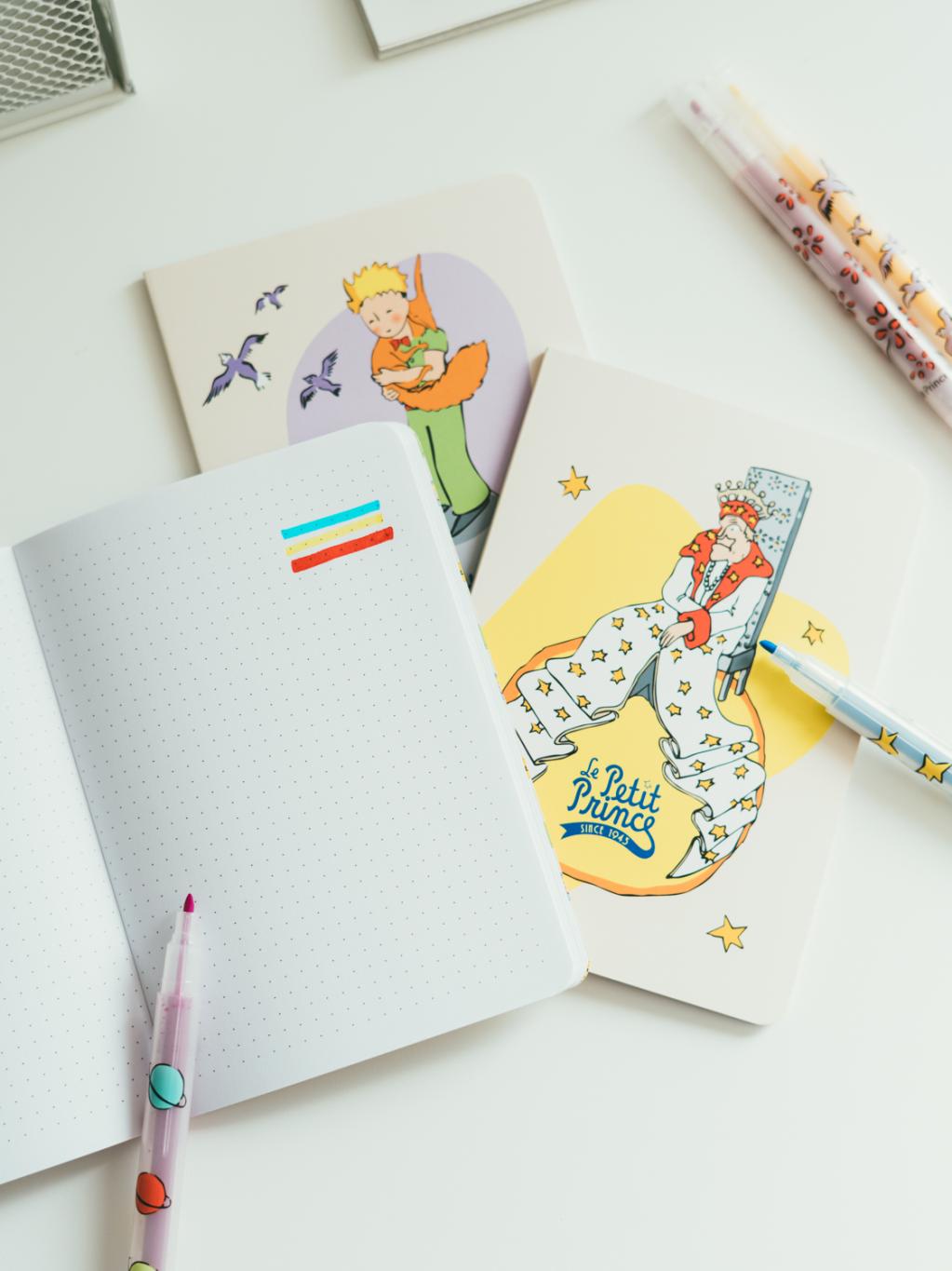 LE PETIT PRINCE - Set de Papeterie avec 3 Notebooks A6 - 10pc.
