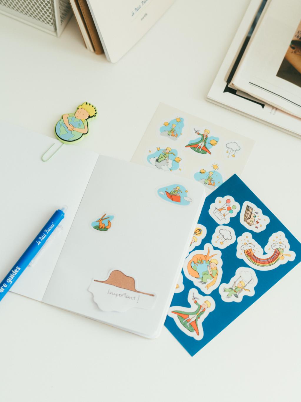 LE PETIT PRINCE - Set de Papeterie avec 3 Notebooks A6 - 10pc.