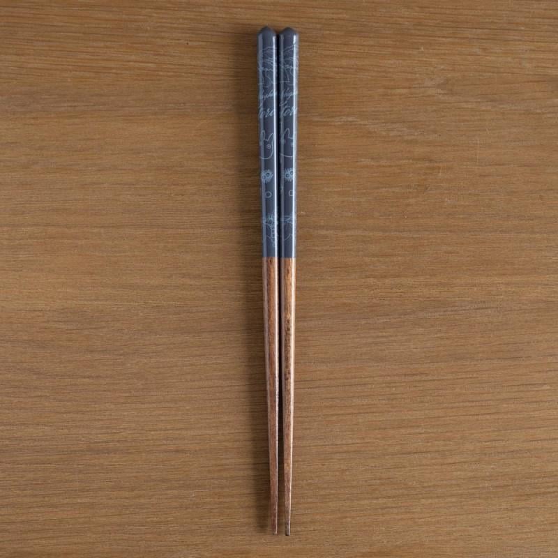 MON VOISIN TOTORO - Esquisses Bleu Marine - baguettes Laquées 21cm