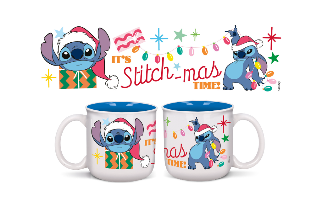 STITCH-MAS - Merry Xmas - Breakfast Mug - 14oz
