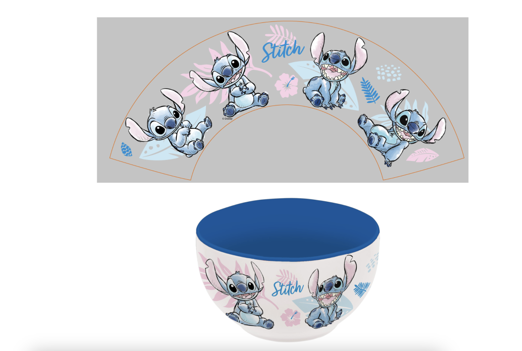 STITCH - Watercolor Bleu - Bol Céramique en Gift Box - 600ml